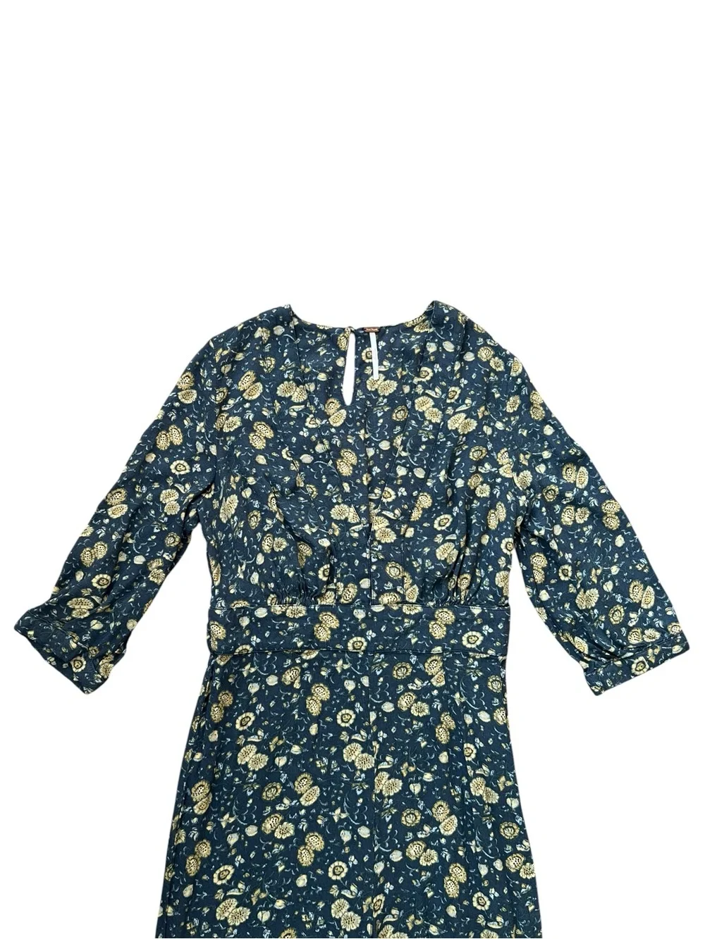 Free People FP Women’s Some Like It Hot Midnight Combo Floral Jumpsuit Size 2